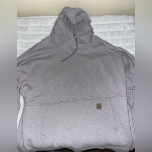 Carhartt relaxed fit light purple hoodie